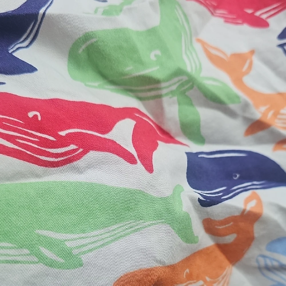 Classic Prep Colorful Whale Print Kids Outfit